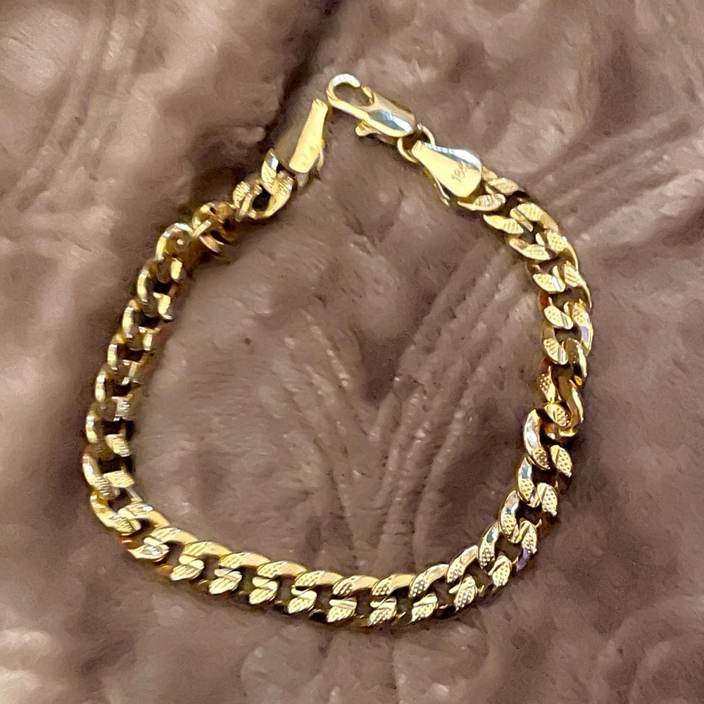 🌟💛 CLEARANCE 💛🌟18K Gold Plated Stamped Chain Bracelet